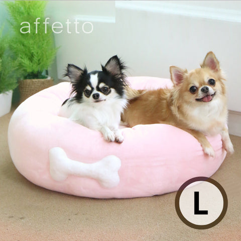 AFFETTO STANDARD DONUT BED PINK(L)