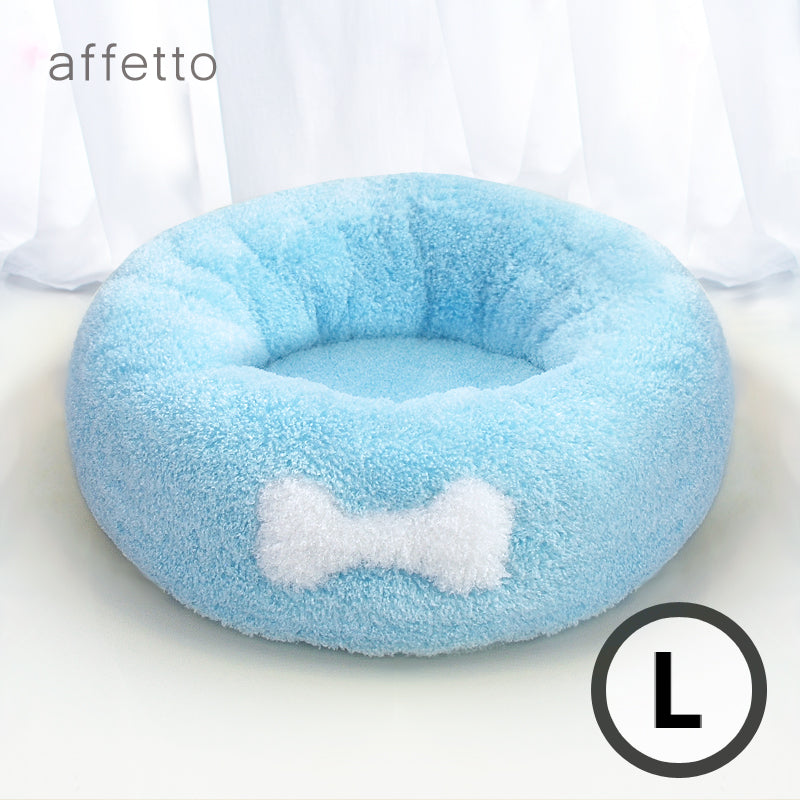 AFFETTO COOL DONUT BED SET BLUE (L)
