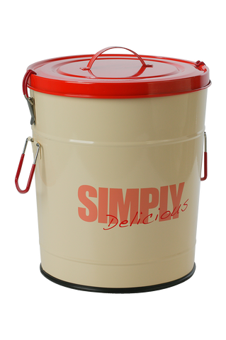 One for Pets "Simply Delicious" Food Container - Red - Large