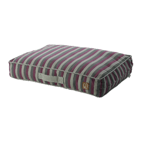 One for Pets Siesta Spanish Indoor/Outdoor Pillow Bed - Purple Stripes - Medium