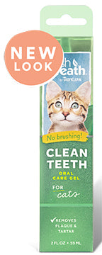 TropiClean Clean Teeth Oral Care Gel for Cats 2oz