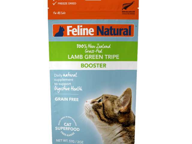 K9 Natural â„?Freeze Dried Lamb Green Tripe Booster for Cats 75g