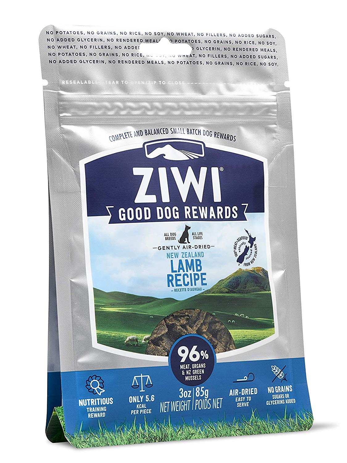ZIWI Lamb Dog Treat Pouches 85.2g