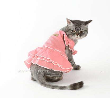 AMYLOVESPET Blossom, Dress, Pink, XL