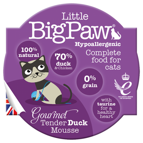 Little Big Paw Gourmet Tender Duck Mousse For Cats (85g)