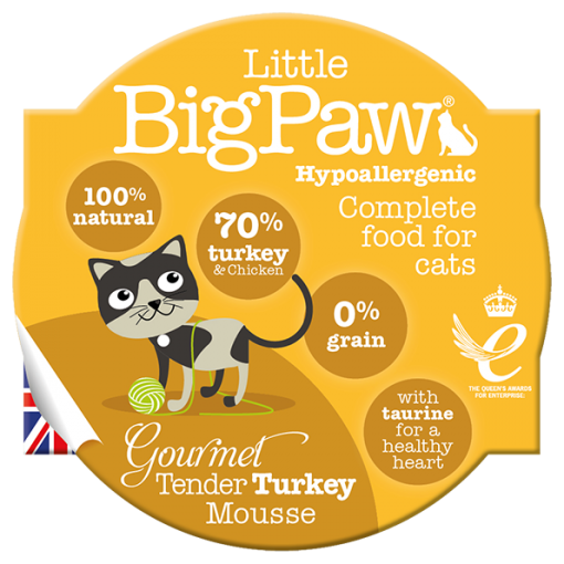 Little Big Paw Gourmet Tender Turkey Mousse For Cats (85g)