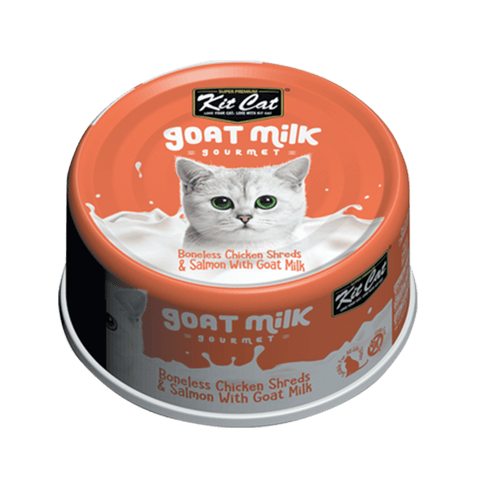 Kit Cat Goat Milk Gourmet Chicken & Salmon 70g
