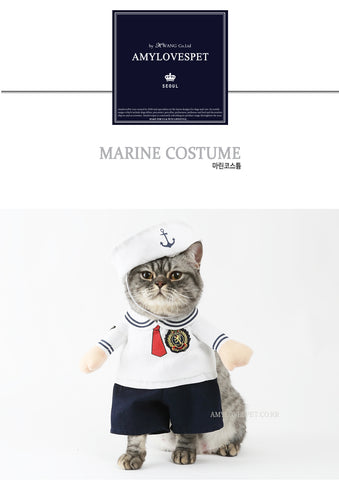 AMYLOVESPET Marine Costume, M