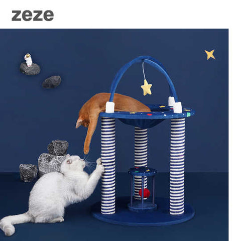 Zeze Starry Night Playground Cat Tree Large