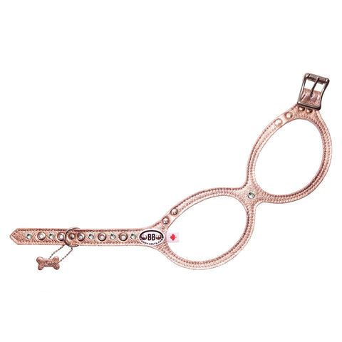 BB Harness, Size 3.5, Luxury Rose Gold, Crystals
