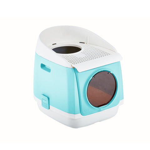 ONE FOR PETS FREE CABIN LITTER BOX BLUE