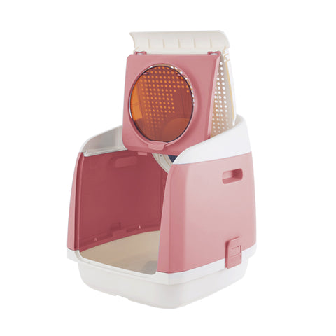 ONE FOR PETS FREE CABIN LITTER BOX PINK