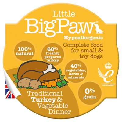 Little Big Paw Dog Turkey and Veg 85g/3oz