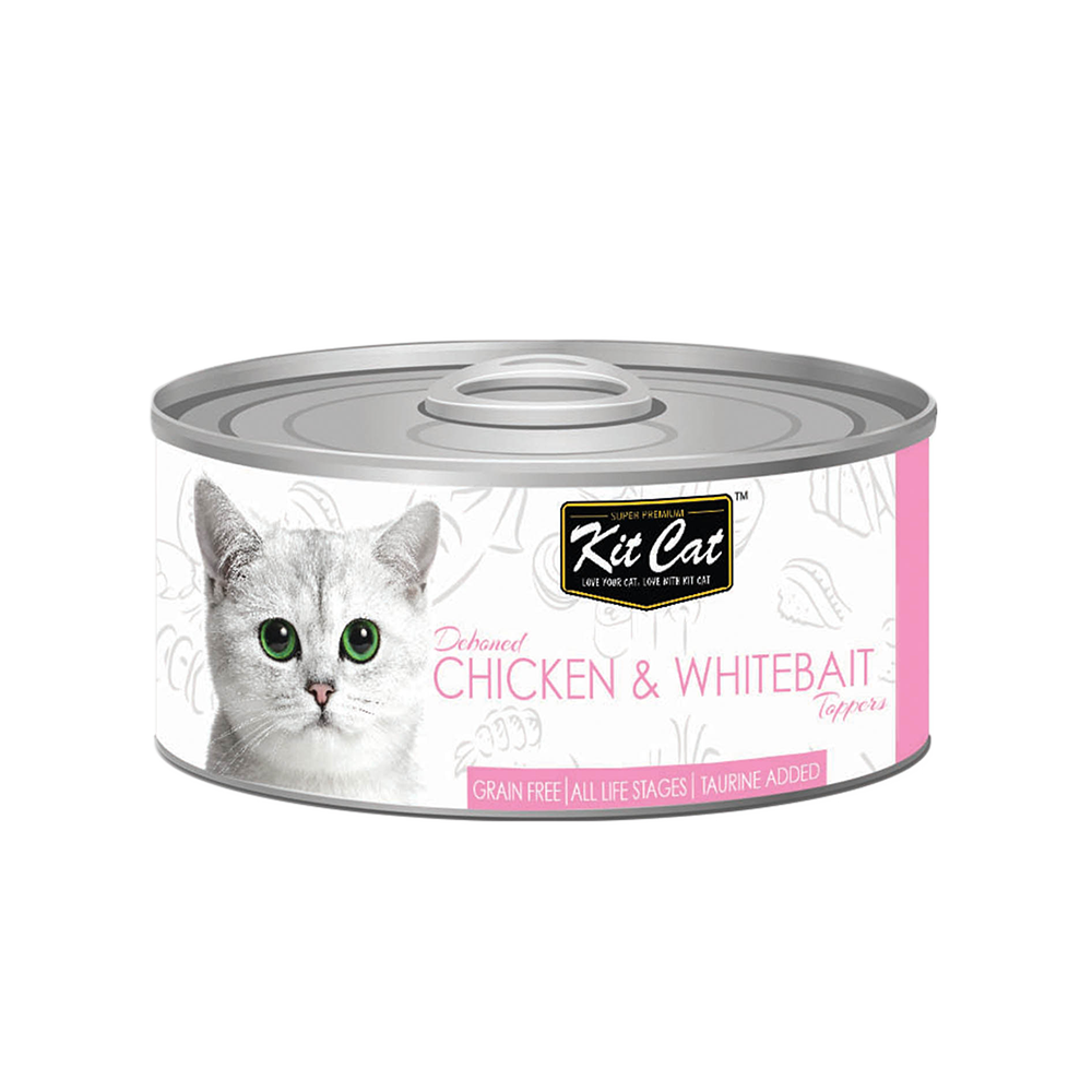 Kit Cat Deboned Chicken & Whitebait Toppers 80g