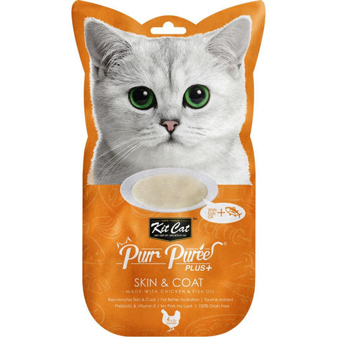Kit Cat Purr Puree PLUS Skin & Coat (Chicken) 60g