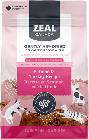 Zeal Canada Gently Air Dried Salmon & Turkey Recipe for Cat 14oz